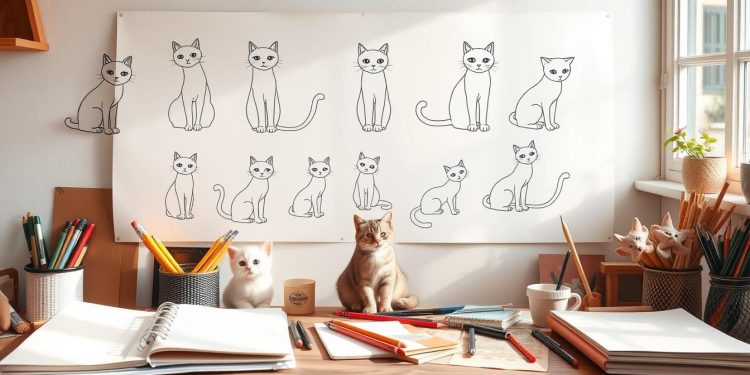 Jak narysować kota - proste wskazówki dla każdego - Porady Jak narysować kota